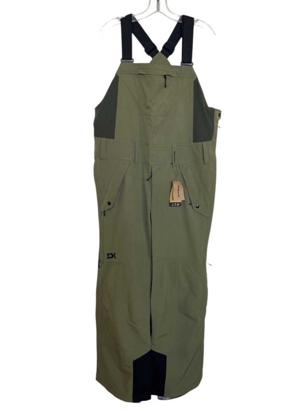 Dakine Snow Ski Bibs Womens Medium Green Snowboarding Pockets Winter